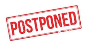 postponed